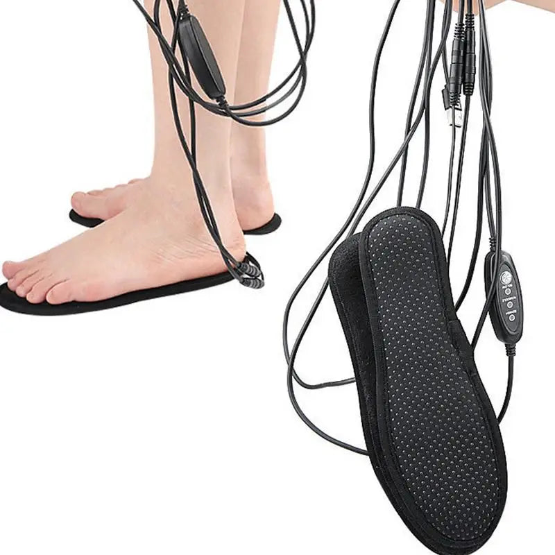 USB Rechargeable Heated Shoe Insoles with Remote Control