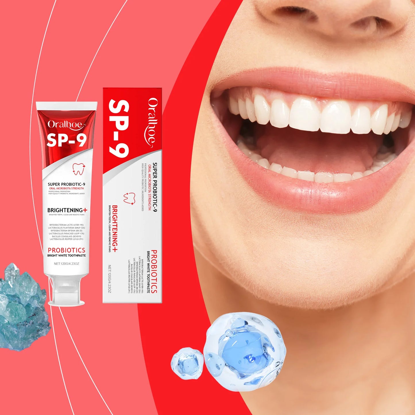 Oralhoe Probiotic Whitening Toothpaste 120g | Plaque & Stain
