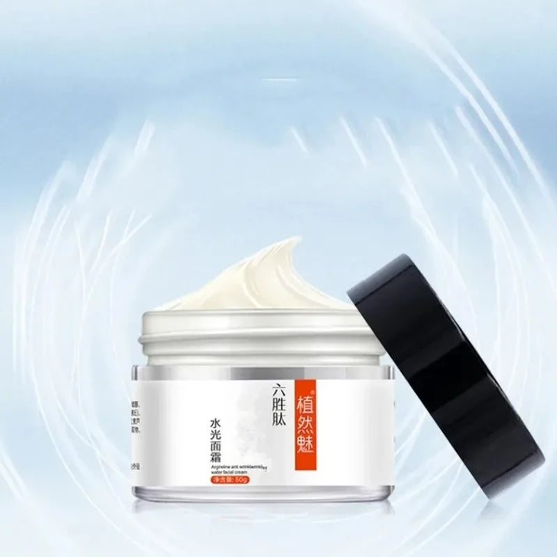 Hexapeptide Face Cream Moisturizing Firming Skin Care Smooth Wrinkles Reduce Fine Lines Improve Dull Brightening Face Cosmetics Peaceful Pleasures Health and Wellness