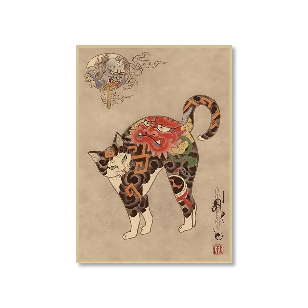 Funny Animal Toilet Canvas Wall Art | Bathroom Décor Poster
