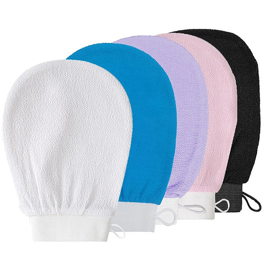 Moroccan Hammam Kessa Exfoliating Bath Glove | Body Scrub Mitt Body Exfoliating Mitt Peaceful Pleasures Health and Wellness Purple