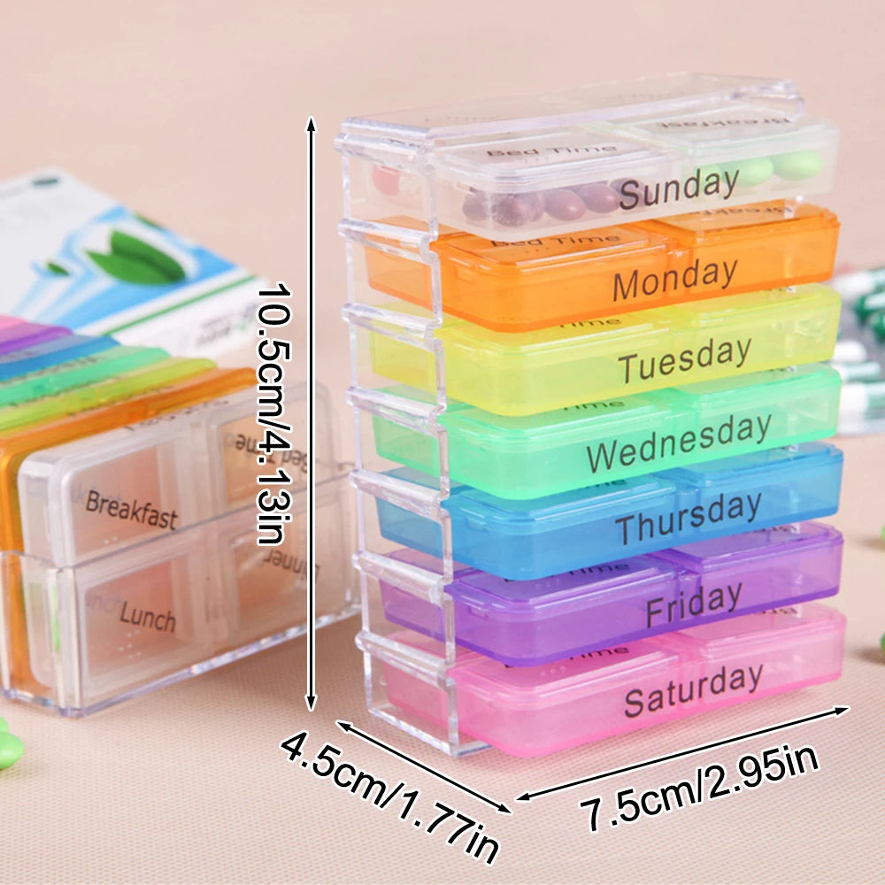 28 Compartment Plastic Medicine Box Drawer Style Organizer for Home Health Care Storage medicine organizer shelf Peaceful Pleasures Health and Wellness