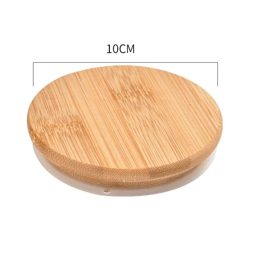 Bamboo Wood Cup Lid with Silicone Ring | Tea Set Cover