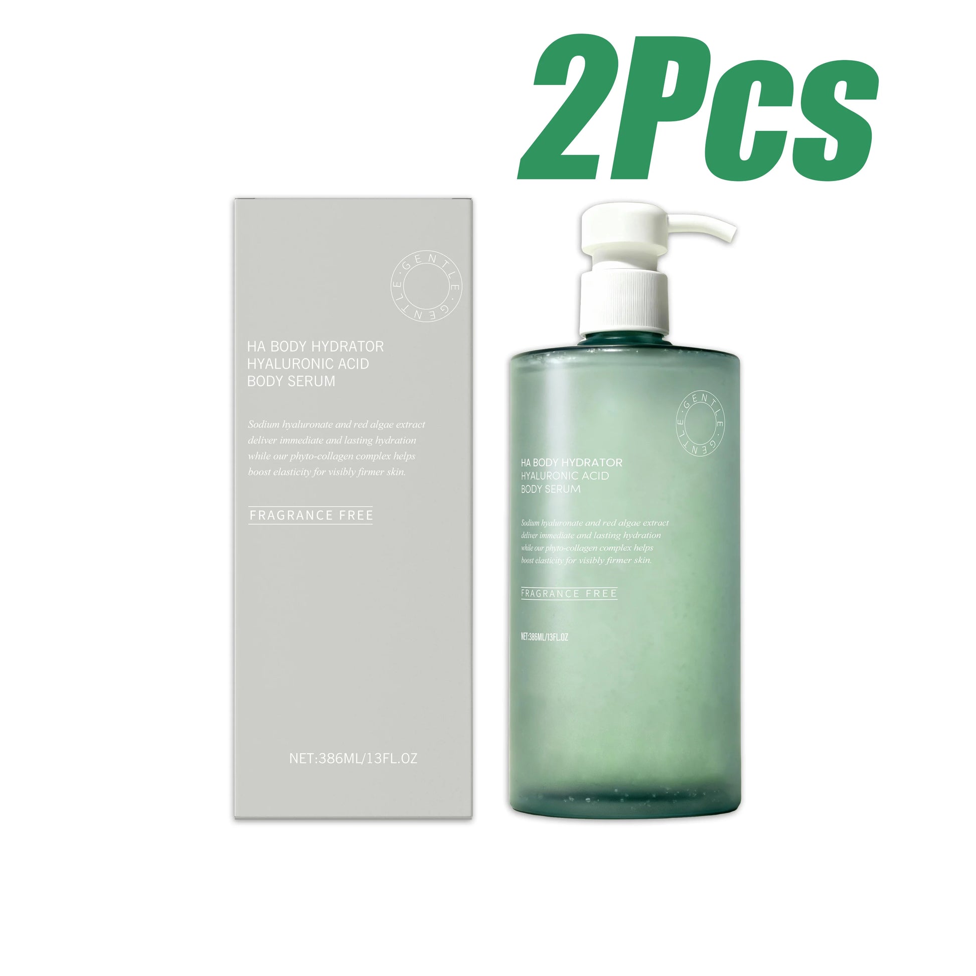 Hyaluronic Acid Body Serum – Deep Hydration 386ml Peaceful Pleasures Health and Wellness 2Pcs