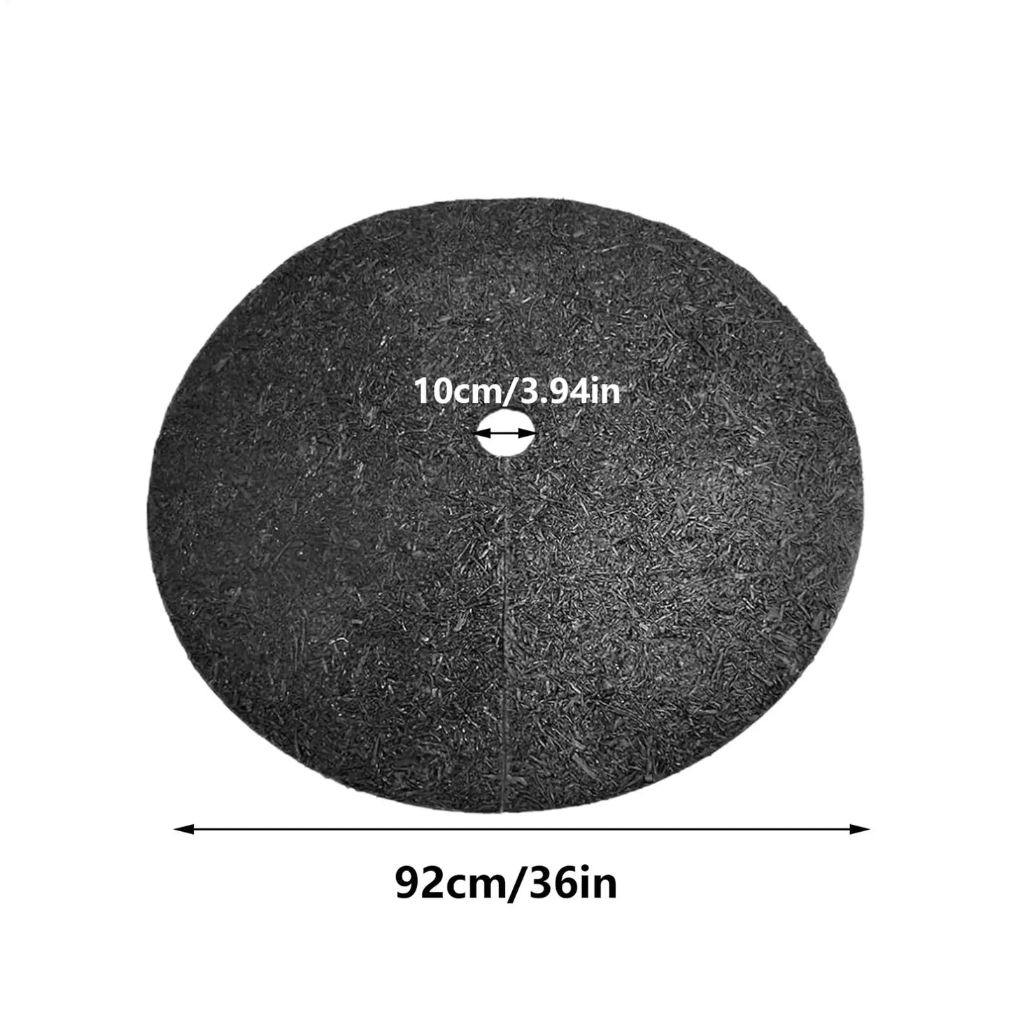 Non-Woven Mulch Ring Weed Barrier Mat for Trees & Plants