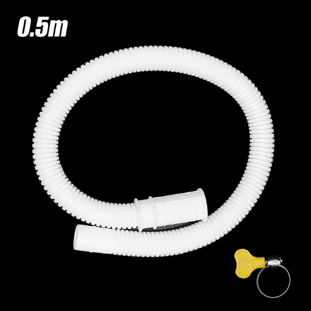 Flexible PP Drain Hose Pipe – Stretchable White Plumbing Tube