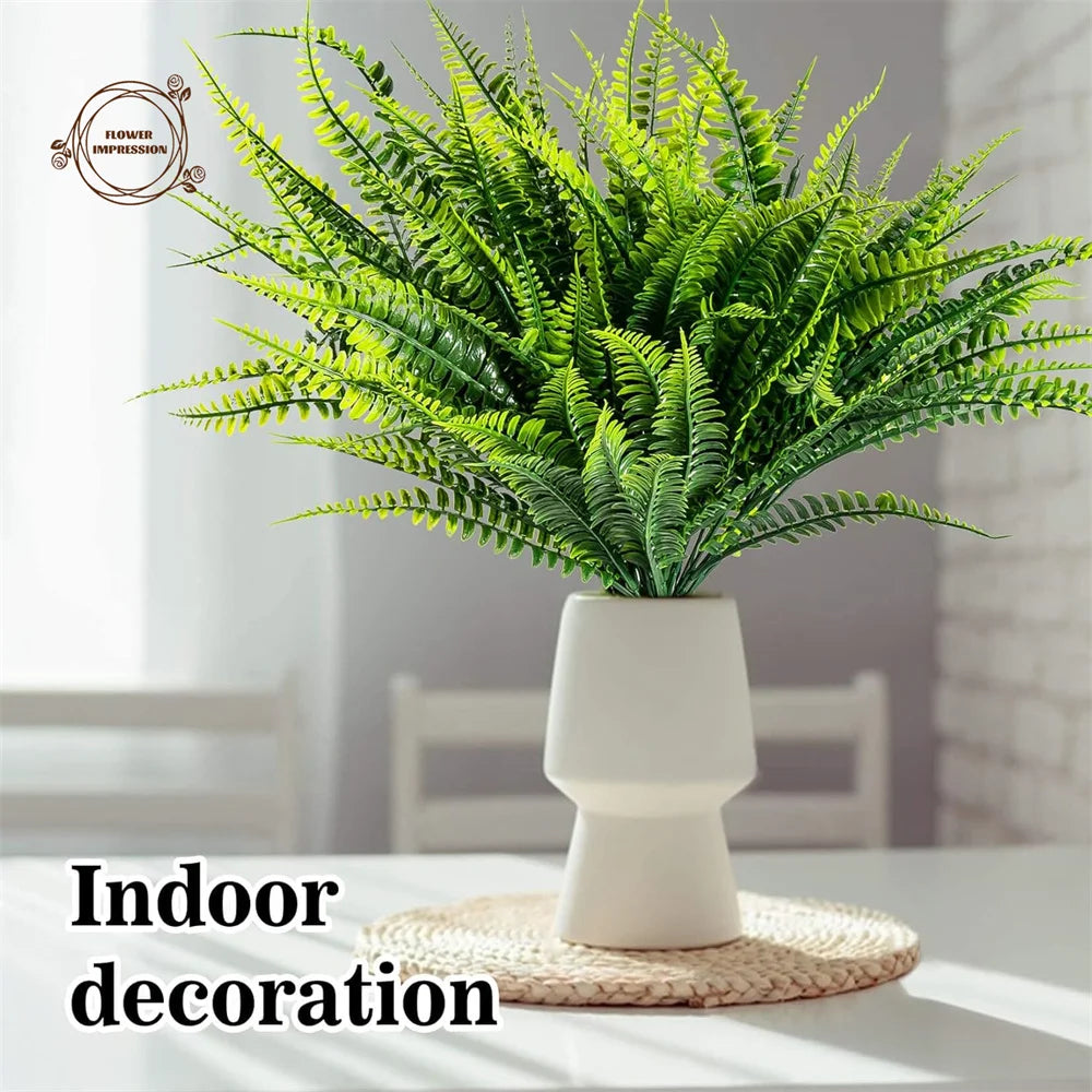 10PCS Artificial Hanging Fern Vine Garland | Fake Greenery Decor