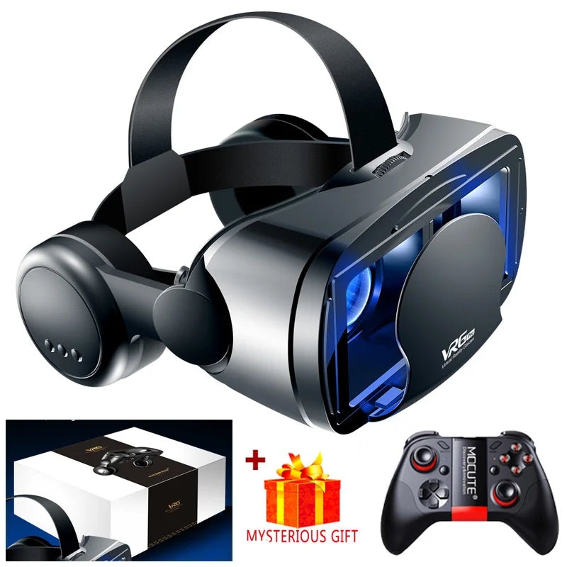VRG Pro 3D VR Headset Goggles for Smartphone | 120° Wide Angle