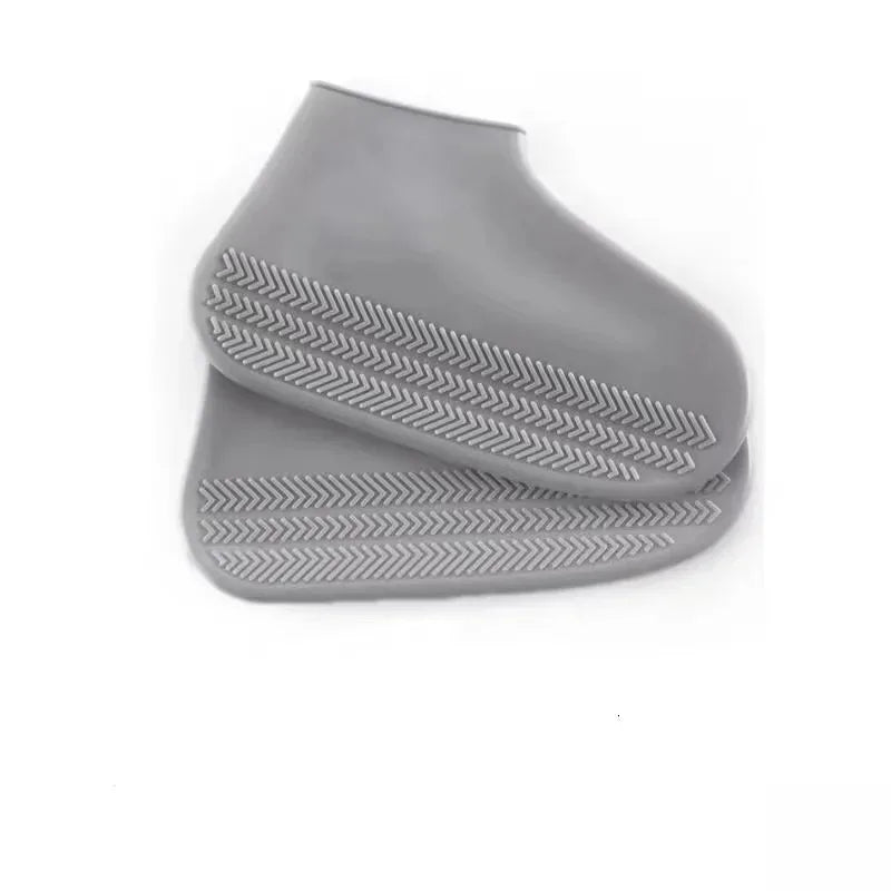2PCS Unisex Waterproof Non-Slip Silicone Rain Boot Covers High Elastic Reusable Outdoor Shoes for Rainy Day Peaceful Pleasures Health and Wellness
