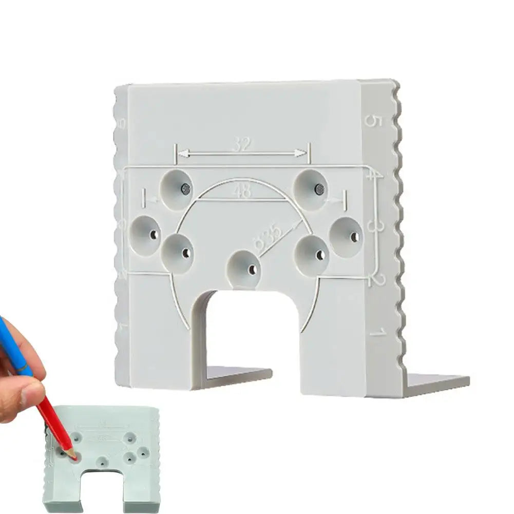 Door Lock, Door Bolt, Hinge Clamp Woodworking Hinge Installation Aid Cabinet Door Quick-Install Positioning Fixing Plate Peaceful Pleasures Health and Wellness 1pc