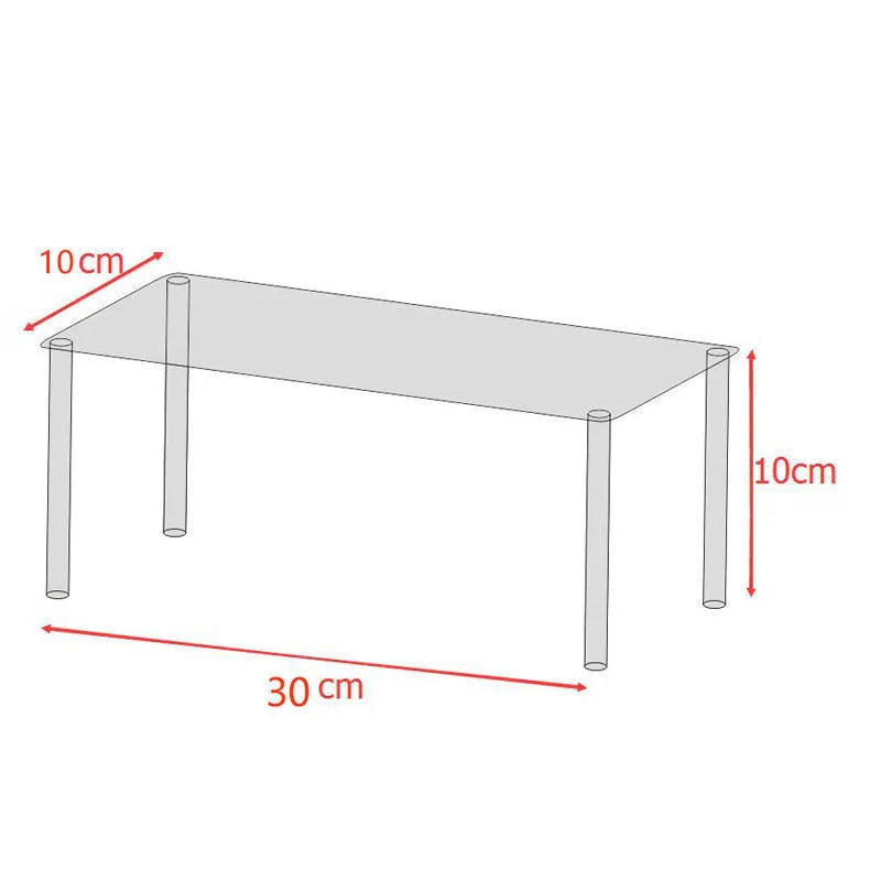 4-Tier Acrylic Display Shelf for Figures, Jewelry & Collectibles