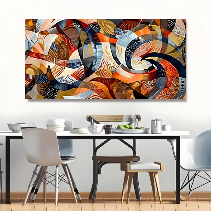 1pc Modern Abstract Texture Canvas Art Print, Unframed, Wall Decor for Kitchen, Home Office, Bathroom, Living Room, Bedroom Peaceful Pleasures Health and Wellness