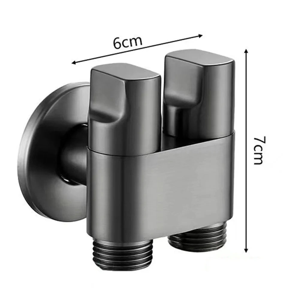 Dual Control Triangle Valve Faucet – Washing Machine & Toilet