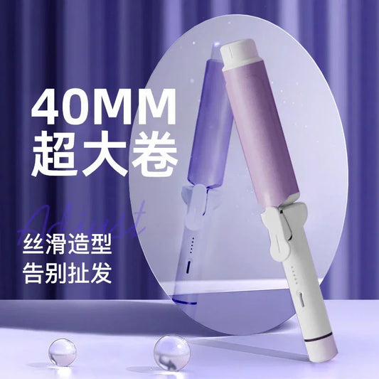 Big Wand Wave Hair Styler, 40mm Hair Curlers, Negative Ion Ceramic Care, 3 Temperatures Fast Heating Styling Tools, Curling Iron Peaceful Pleasures Health and Wellness