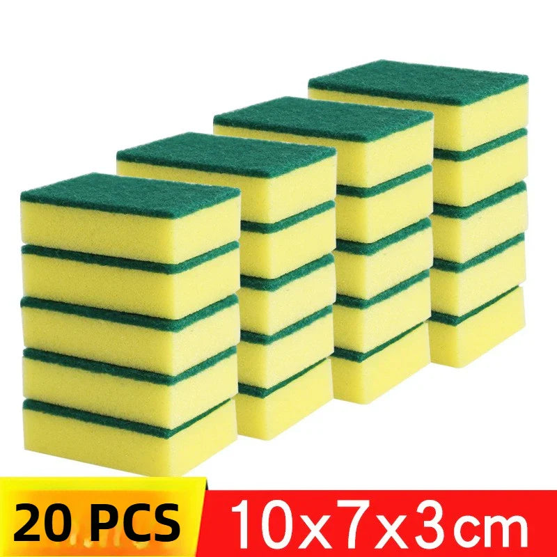 Dual-Sided Kitchen Scrub Sponges – Super Absorbent (1–60 Pack)