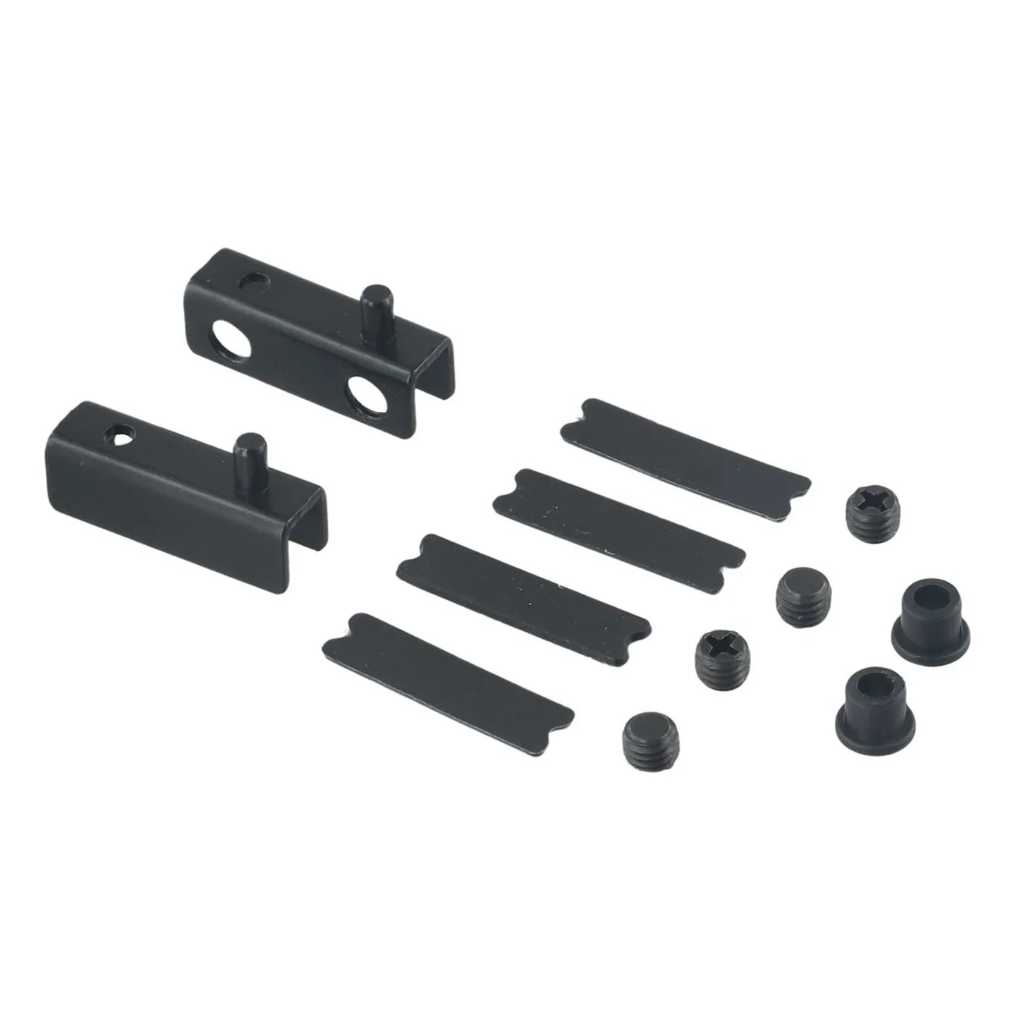 Glass Door Pivot Hinges – No-Drill Stainless Steel Clamps 2-Pack
