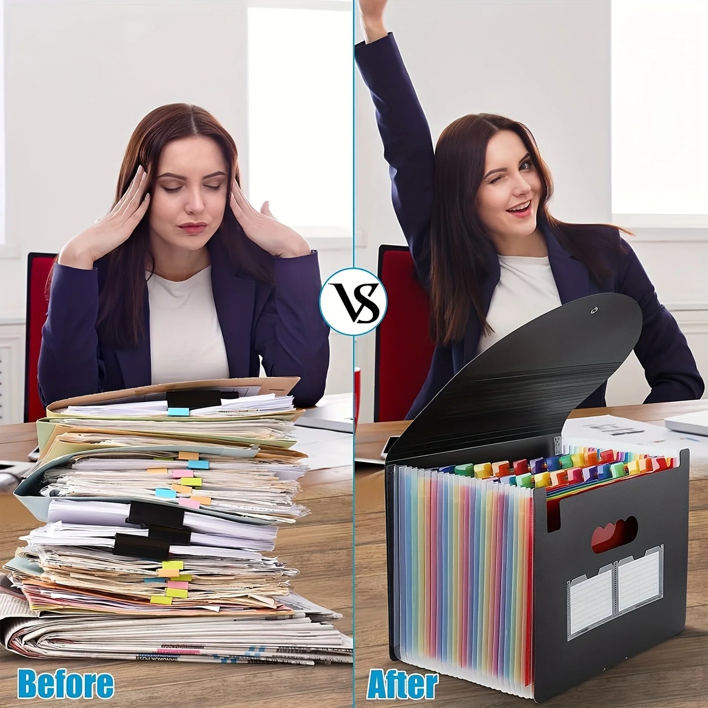 Expanding Accordion File Folder 13/25 Pockets – Paper Organizer
