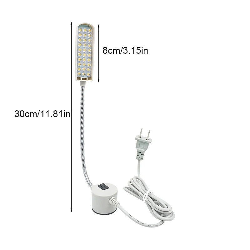 LED Gooseneck Sewing Machine Lamp | 10/20/30 LED Workbench Light Gooseneck Work Lamp Peaceful Pleasures Health and Wellness
