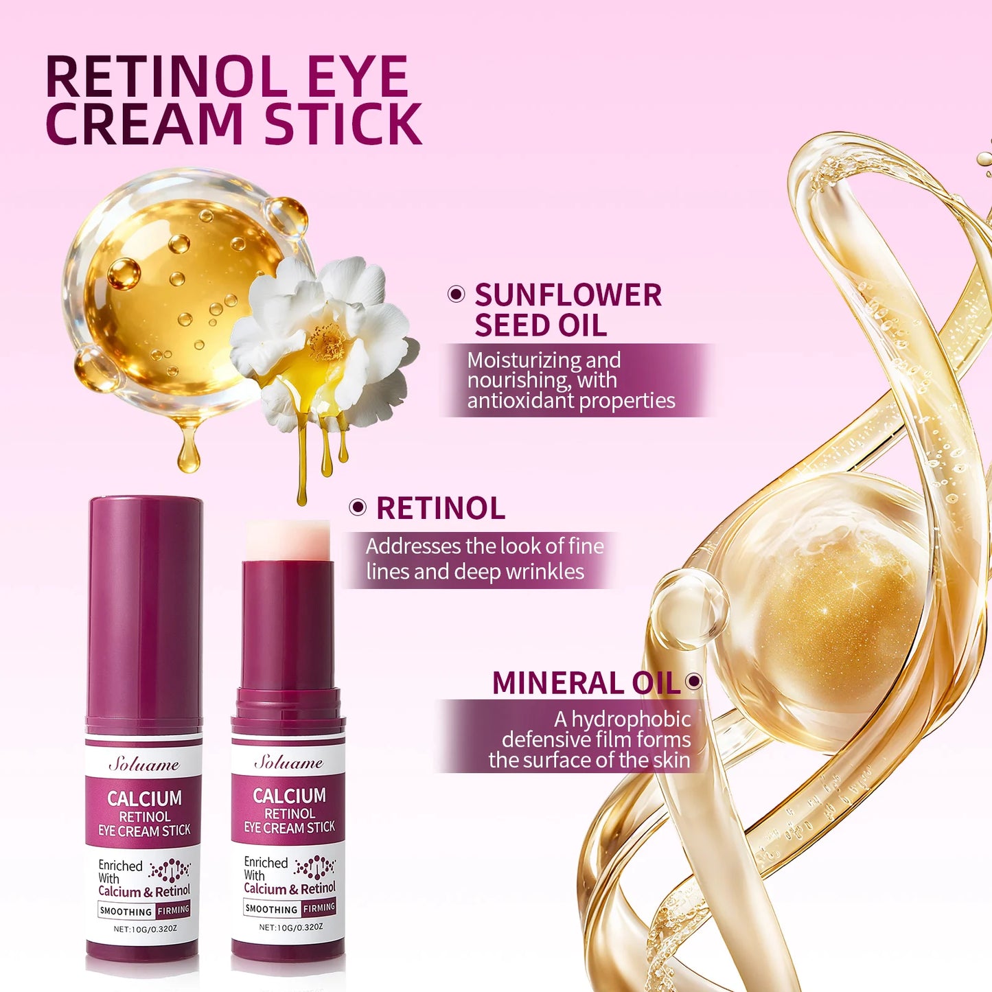 2 Pcs Calcium Retinol Multi Balm for Youthful Skin Peaceful Pleasures Health and Wellness