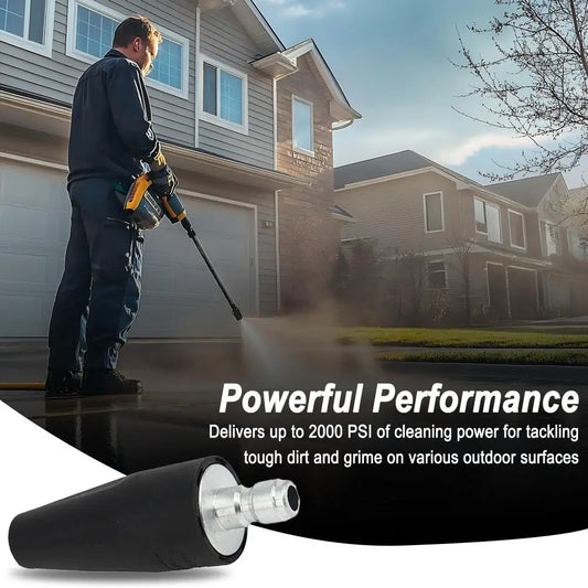 Turbo Rotating Pressure Washer Nozzle 2600 PSI 1/4" Quick Release Pressure Washer Nozzle Oasis Select