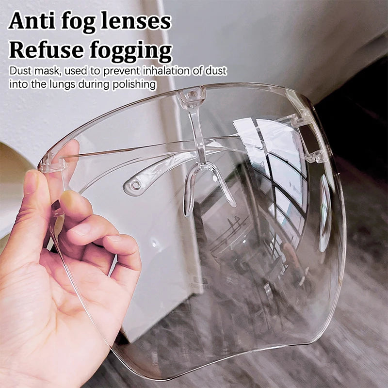 Professional Full Face Shield Unisex Eye Shield Mask Sunglasses Shield Face Protectors Guard Nail Art Kitchen Cooking Tool Peaceful Pleasures Health and Wellness