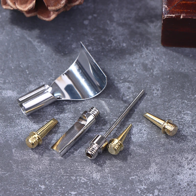 5/6Pcs/Set Replace Copper Tips Nozzle Kit For Hs-1115K/Mt-100 Aerated Flame Butane Gas Soldering Iron Cordless Welding Tool Peaceful Pleasures Health and Wellness