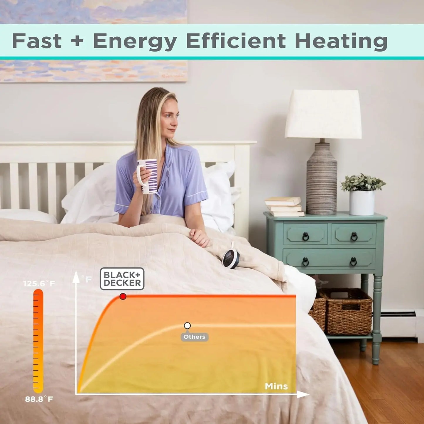 Queen Electric Heated Blanket 84x90" – Dual Zone, 10 Levels, Black Peaceful Pleasures Health and Wellness