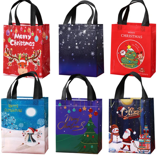 Christmas Non-Woven Gift Bags | Festive Holiday Tote Holiday Gift Bag Oasis Select