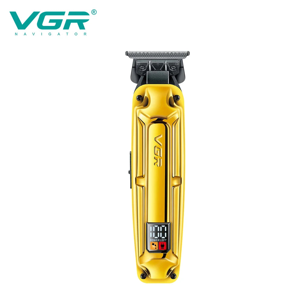 VGR Cross Border Metal Oil Hair clipper Hair Salon Men's electric clipper digital Engraving push white razor V-904 Peaceful Pleasures Health and Wellness