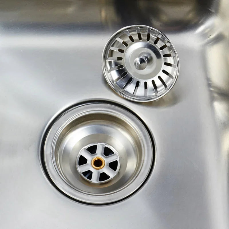 Stainless Steel Sink Drain Strainer & Waste Basket Plug