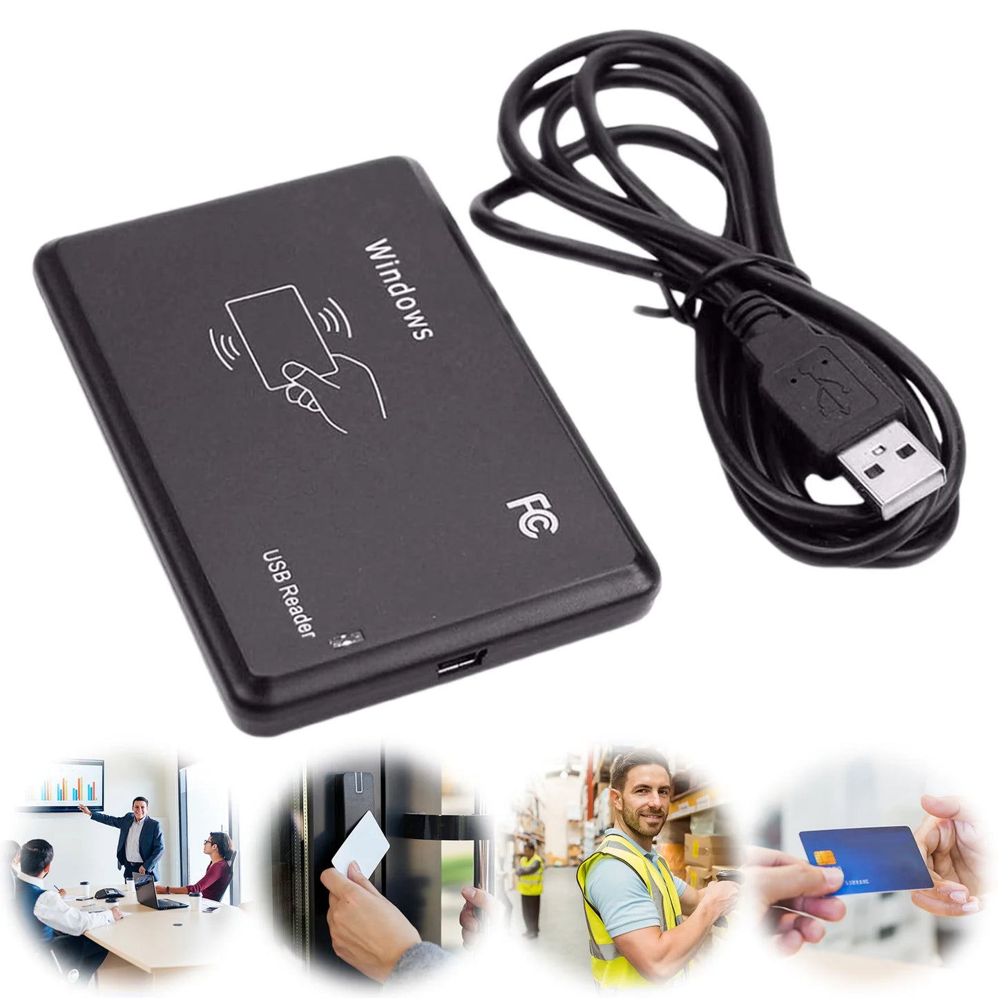 1/2/3Pcs NFC Reader 13.56MHz Access Control Encrypted Programmer with LED Indicator/Buzzer Compatible for Windows Linux MacOS Peaceful Pleasures Health and Wellness