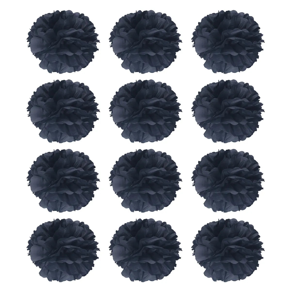 12Pcs 30Cm Exquisite Paper Flower Balls Wedding Decoration Set for Home Church Stairs Armrest Birthday Graduation Festival Peaceful Pleasures Health and Wellness