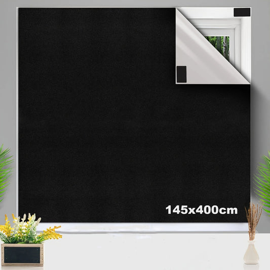 100% Blackout Window Privacy Film & Curtain Cover | Block Light Blackout Window Film Peaceful Pleasures Health and Wellness
