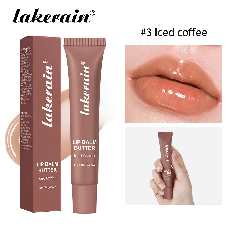 Butter Lip Balm Long Lasting Nourishes Moisturizes Soothes Lips Jelly Lip Gloss Oil Beautifying Smoothing Lip Care Balm Makeup Peaceful Pleasures Health and Wellness Iced Coffee
