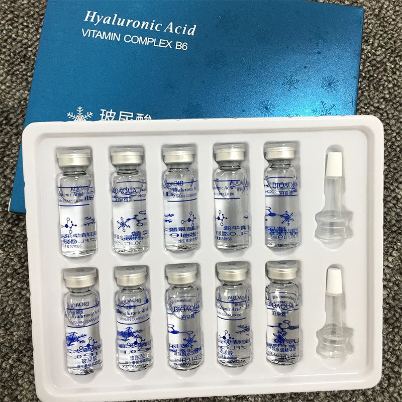 BIOAQUA Hyaluronic Acid & Vitamin C Face Serum Set – 10 x 5ml