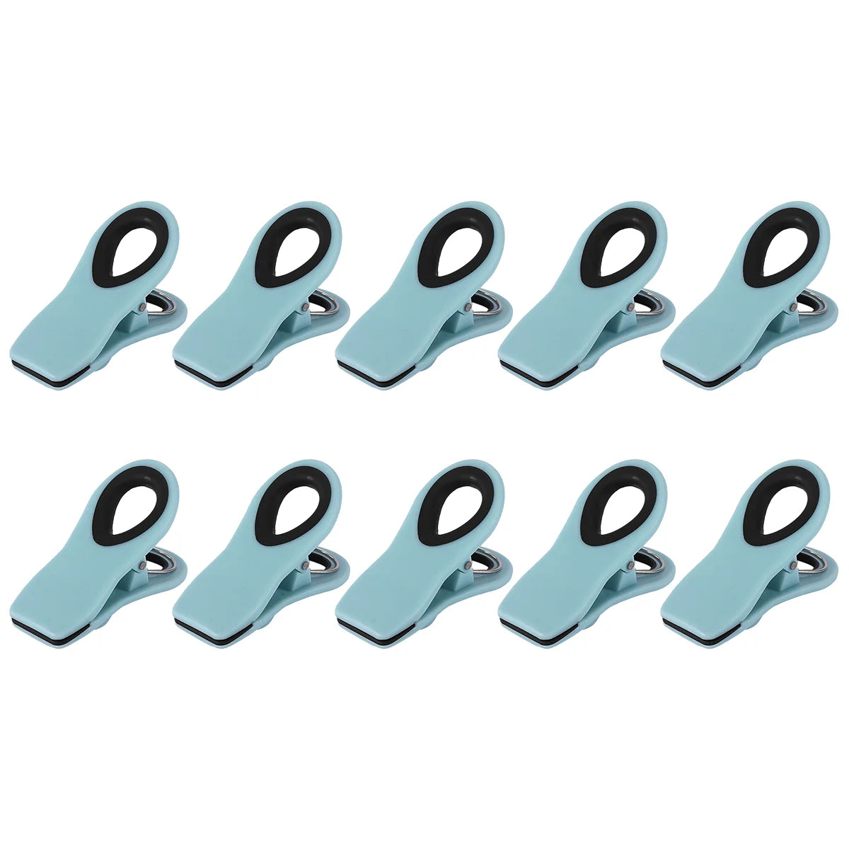 4/6/10 Pack Chip Clips, Magnetic Bag Clips with Air Tight Seal for Food Storage, Multicolor Peaceful Pleasures Health and Wellness 10pcs Light Blue