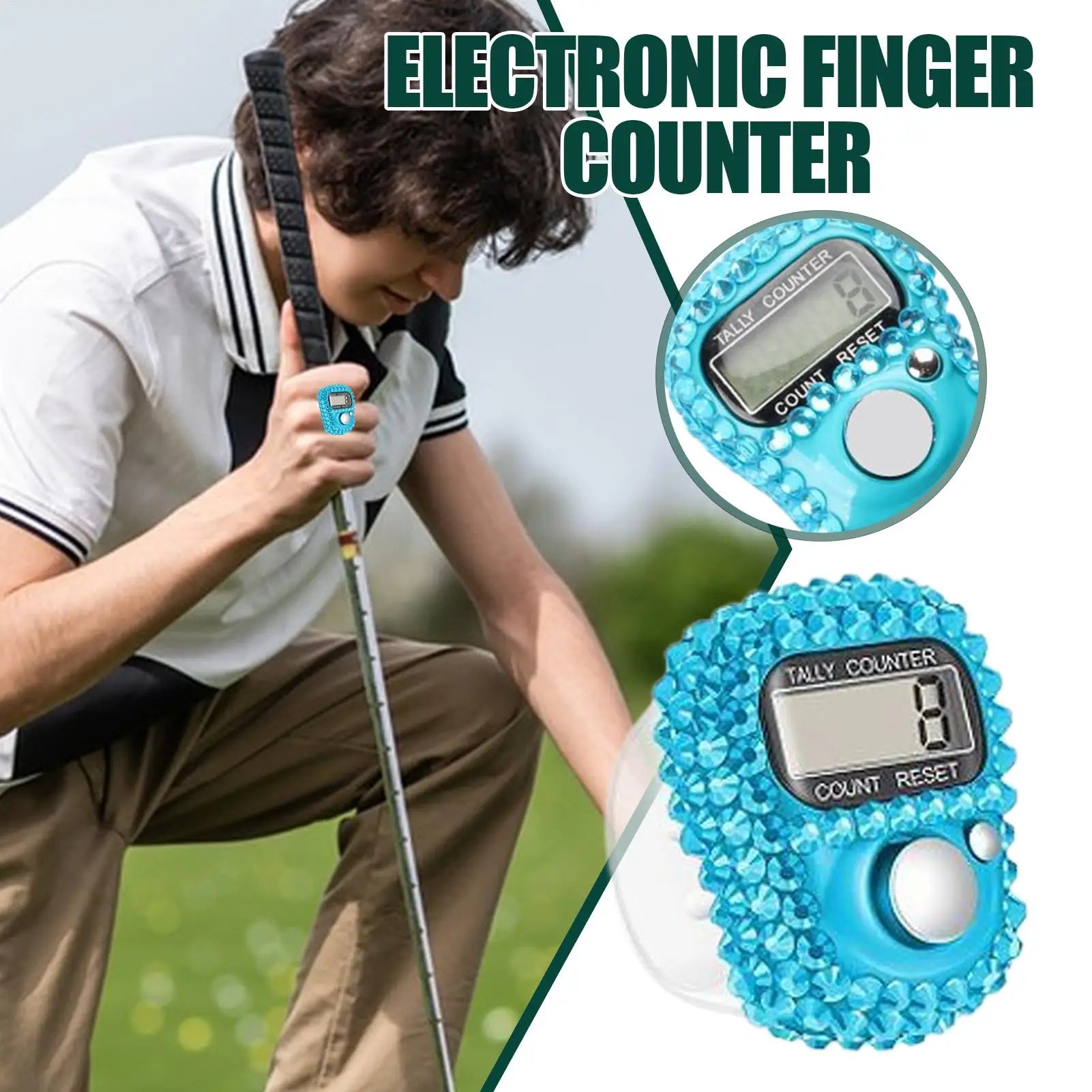 1Pcs Finger Clickers For Counting LCD Display Number Clicker Counter LCD Screen Number Tracking Record Ring Clicker Maker Peaceful Pleasures Health and Wellness