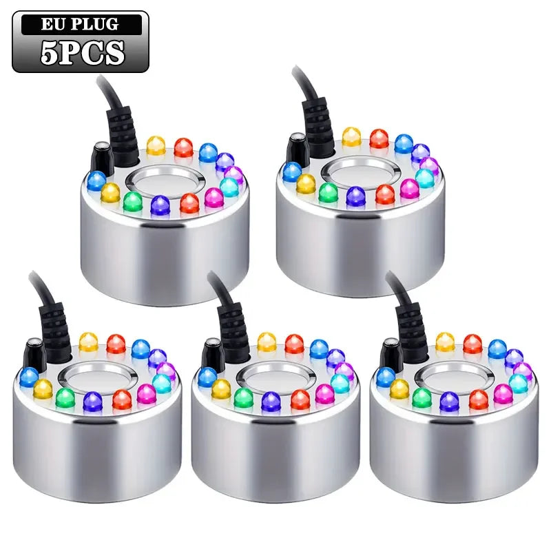 10-Pack Mini LED Fog Machine | Halloween & Holiday Mist Decor