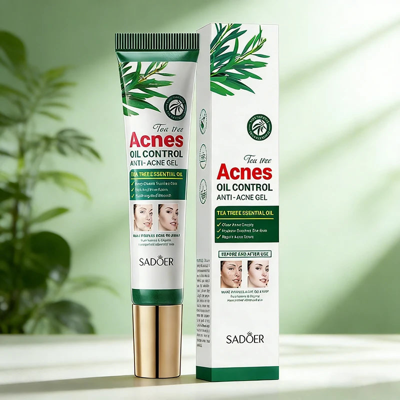 SADOER Tea Tree Acne Cream – Oil Control Hydrating Face Gel