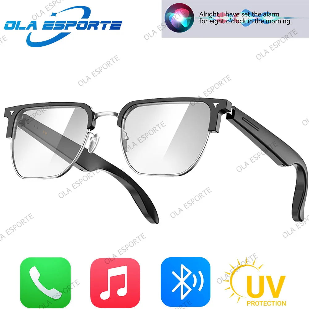 Bluetooth Audio Sunglasses – Air Conduction, Mic & IP7 Waterproof