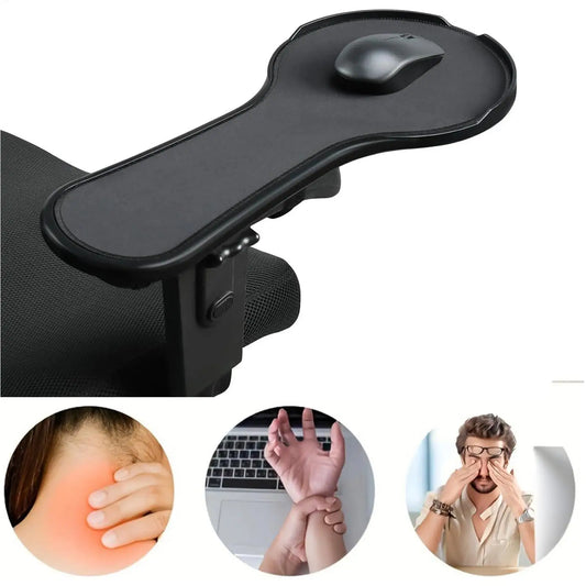 Ergonomic Chair Arm Rest Pad & Mouse Extension Tray | Adjustable Ergonomic Arm Rest Peaceful Pleasures Health and Wellness Default Title