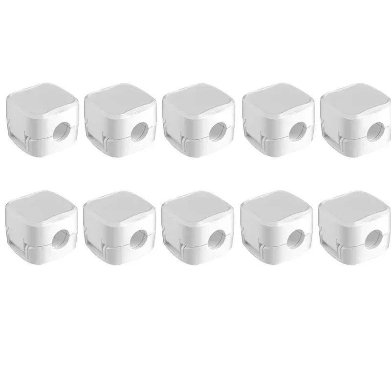 Magnetic Cable Organizer Clips – Adhesive Cord Clamp 6-Pack Cable Organizer Clips Peaceful Pleasures Health and Wellness 10PCS White 1-5 Cells