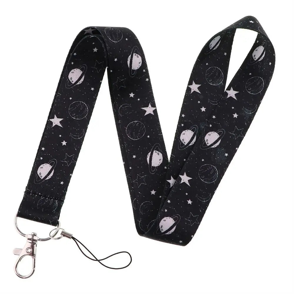 Vintage Office Supply Keyrings Card Holder Sun and Moon Phone Lanyard ID Card Holder Hanging Rope Badge Holder Phone Neck Strap Peaceful Pleasures Health and Wellness 7