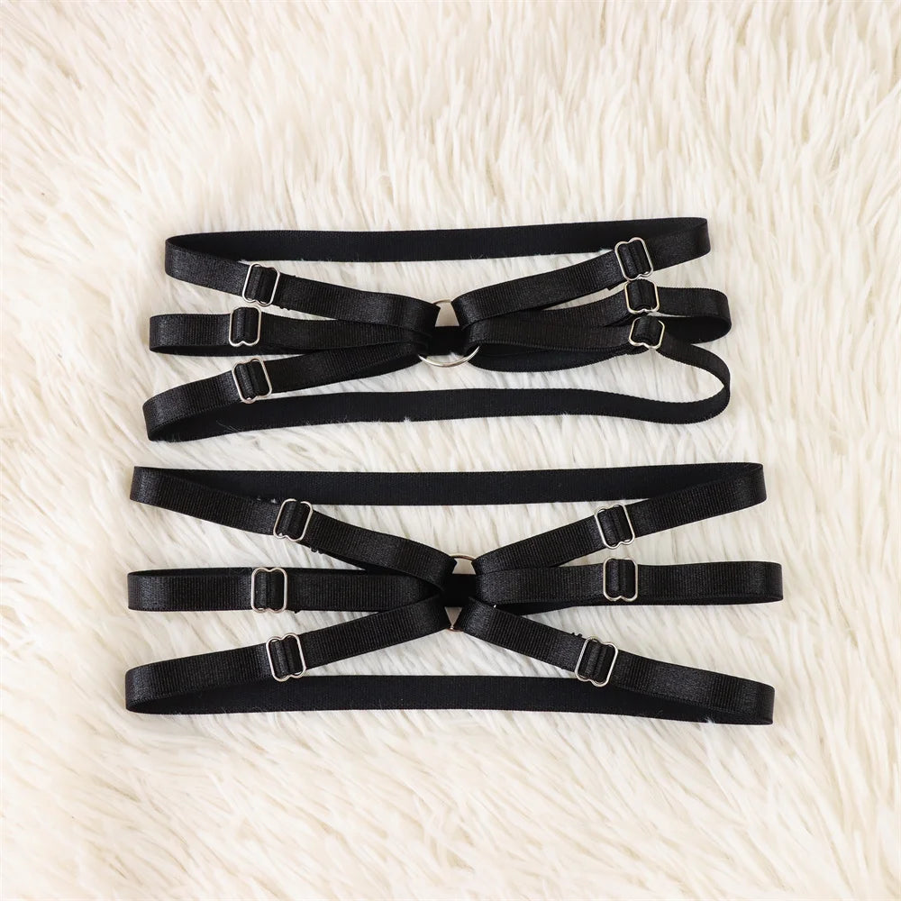 Sexy Cosplay Harajuku Goth Elastic Band Leg Thigh Chain Women Wedding