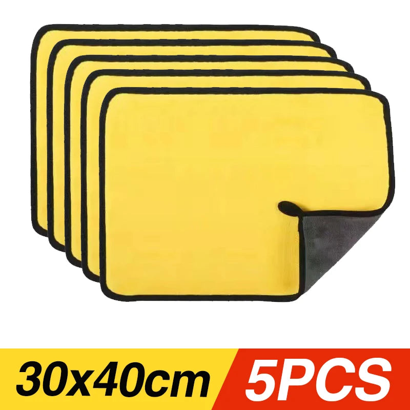 Thickened Microfiber Car Wash Towels – Absorbent, Lint-Free