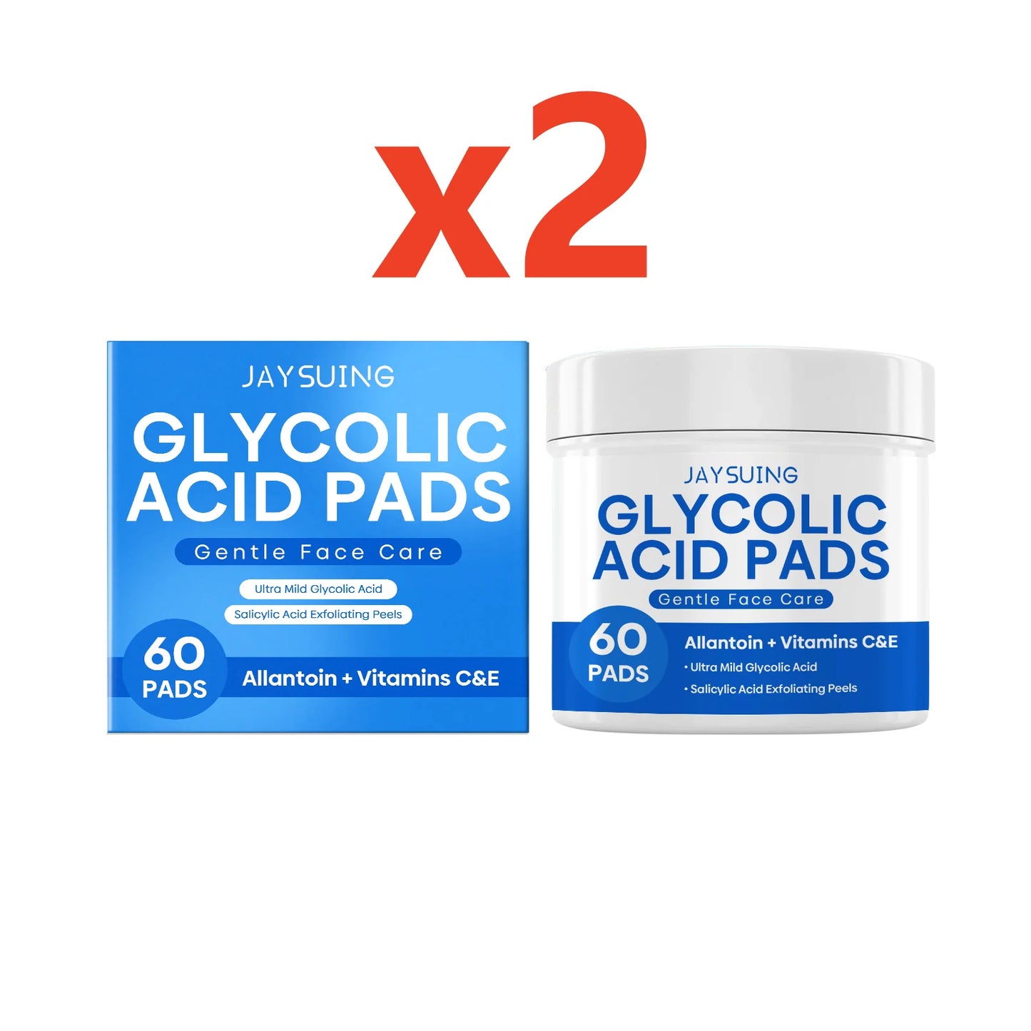 Exfoliating Cleansing Pads Remove Dirt Oil Nourishe Brighten Smooth Face Reduce Skin Irritation Redness Facial Glycolic Acid Pad Peaceful Pleasures Health and Wellness 120pads boxed