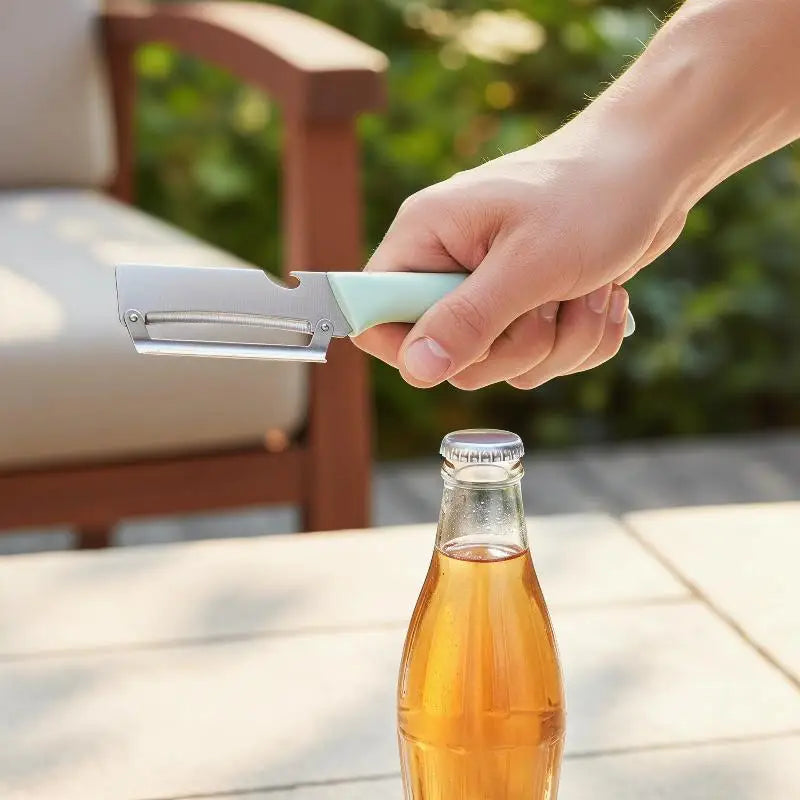 Multifunctional Vegetable Peeler with Bottle Opener | Steel Blade