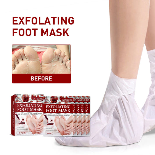 AHA Exfoliating Foot Mask – Dead Skin Removal & Moisturizing Exfoliating Foot Mask Peaceful Pleasures Health and Wellness