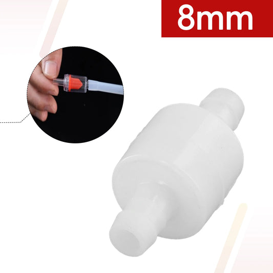 1X Hose ID Plastic White Check Valve Way Non-return Water Petrol Peaceful Pleasures Health and Wellness 6mm