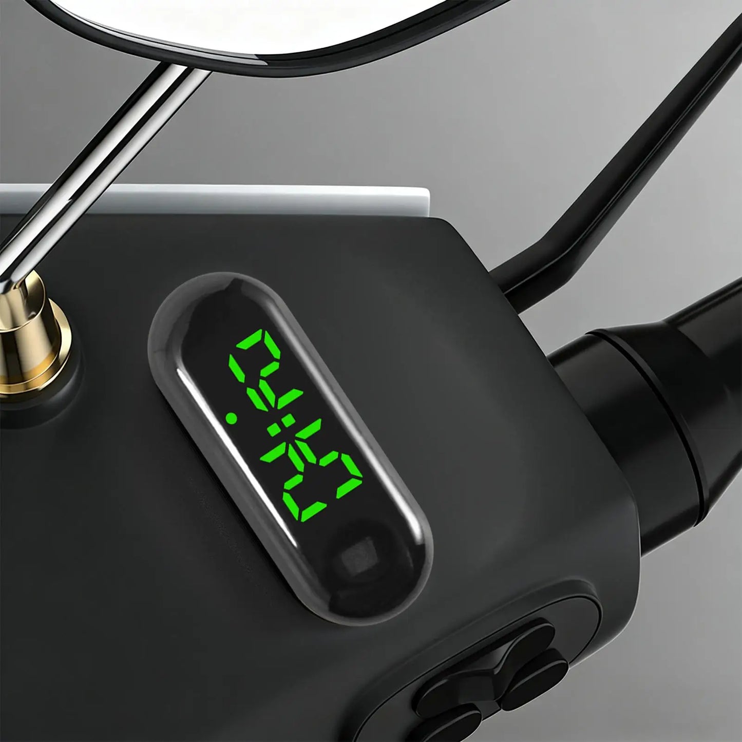 Waterproof Digital Clock with Luminous Display Mini Adhesive Car Clock for Truck Motorcycle Bike Travel, 12/24H Mini Clock Peaceful Pleasures Health and Wellness